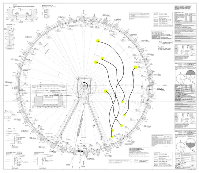 Die Möglichkeiten der Transformation erkunden. Plan: Kraftwerk Moorburg; Gestaltung: Leonie Sens